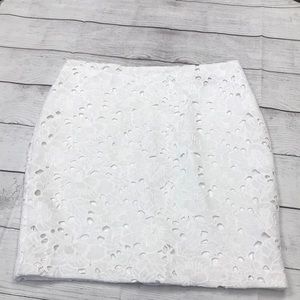 Banana Republic Womens White Skirt 8 NWT